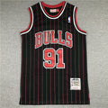 Chicago Bulls Dennis Rodman #91 1995-96 NBA Retro Embroidered Jersey – Sizes S-XXXL