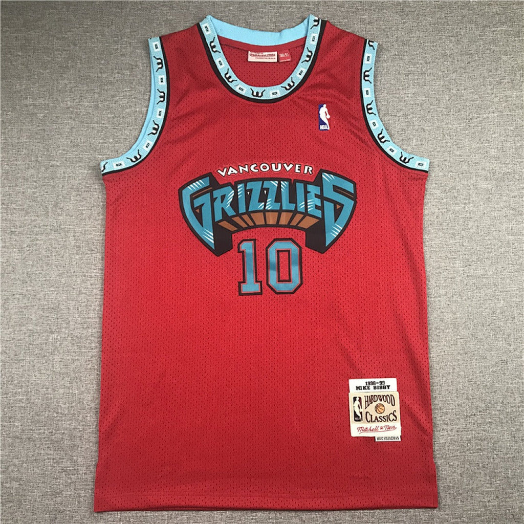 Mike Bibby #10 Memphis Grizzlies NBA Retro Embroidered Jersey – Sizes S-XXXL