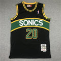 Seattle SuperSonics Gary Payton #20 NBA Retro Embroidered Jersey – Sizes S-XXXL