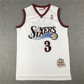 Philadelphia 76ers Allen Iverson #3 NBA Retro Embroidered Jersey – Sizes S-XXXL