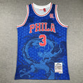 Philadelphia 76ers Allen Iverson #3 NBA Retro Embroidered Jersey – Sizes S-XXXL