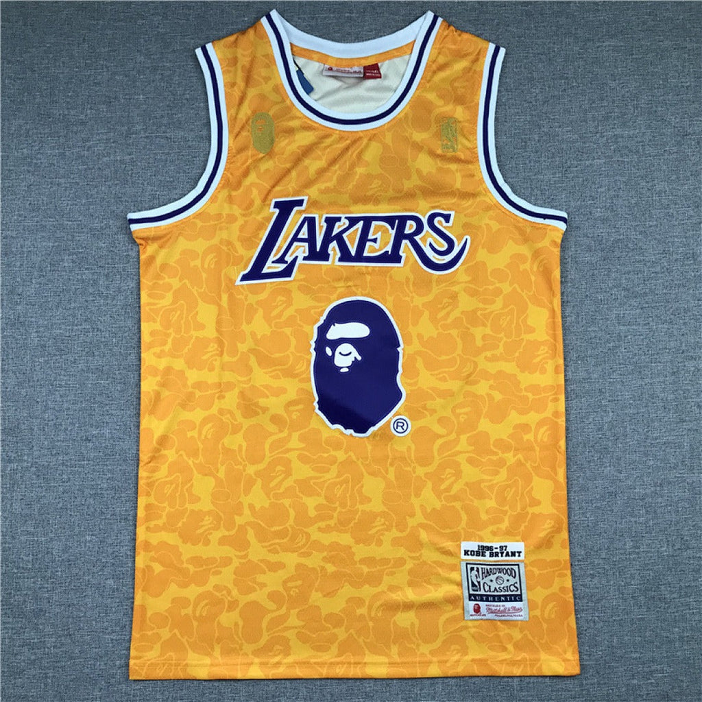 Kobe Bryant #24 Los Angeles Lakers NBA Retro Collaboration Embroidered Jersey
