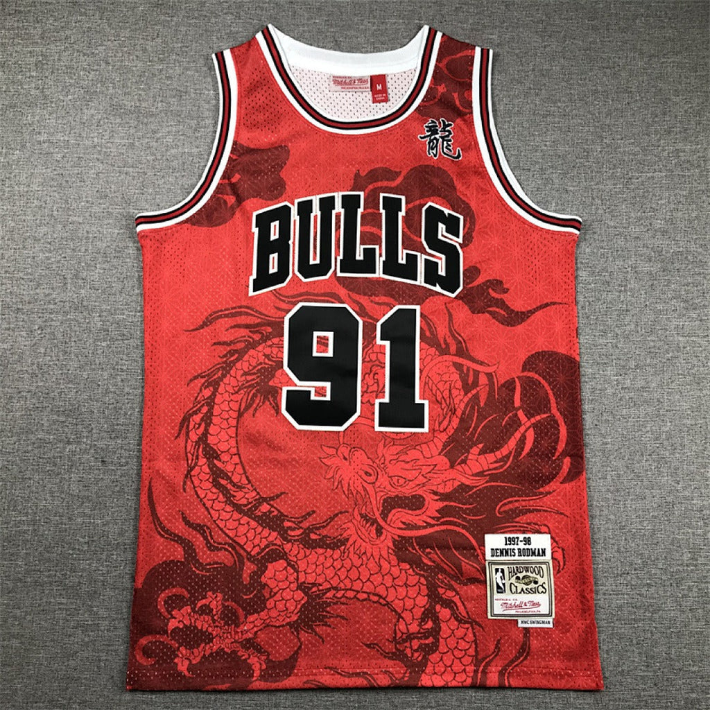 Chicago Rodman #91 NBA Retro Embroidered Jersey – Sizes S-XXXL