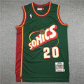 Seattle SuperSonics Gary Payton #20 NBA Retro Embroidered Jersey – Sizes S-XXXL