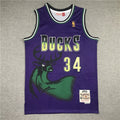 Milwaukee Bucks #34 Ray Allen Retro NBA Jersey – Sizes S–XXXL