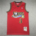 Philadelphia 76ers Allen Iverson #3 NBA Retro Embroidered Jersey – Sizes S-XXXL