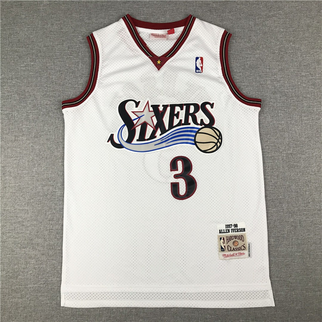 NBA Philadelphia 76ers 10th Anniversary Edition #3 Iverson Retro Jersey