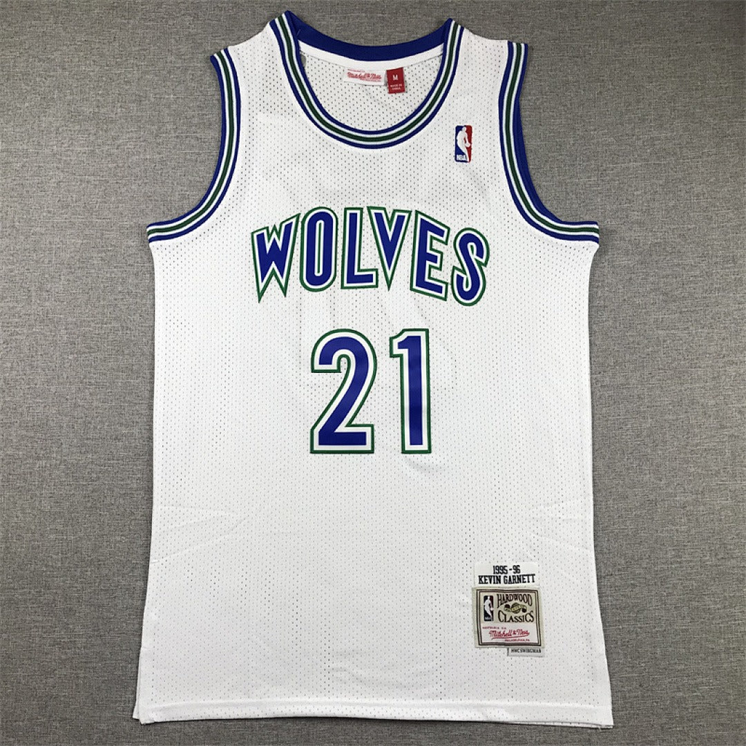 Minnesota Timberwolves #21 Kevin Garnett Retro NBA Jersey – Sizes S–XXXL