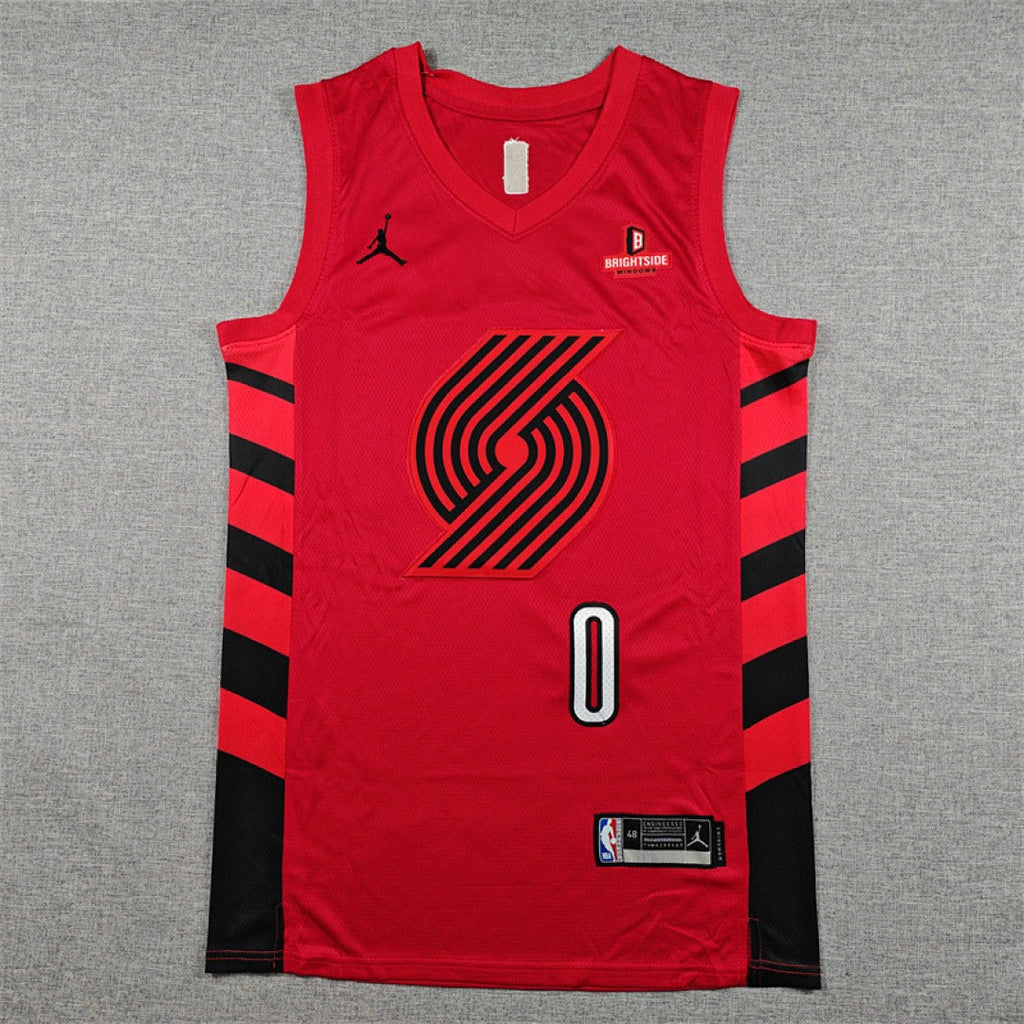 Portland Trail Blazers #0 Damian Lillard Retro NBA Jersey | Sizes S–XXXL