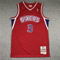 Philadelphia 76ers Allen Iverson #3 NBA Retro Embroidered Jersey – Sizes S-XXXL