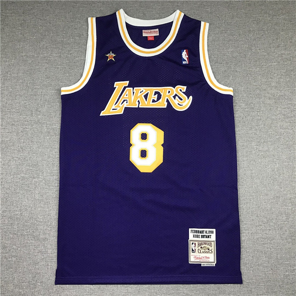 NBA 1998 All-Star Game Retro Lakers #8 Kobe Jersey