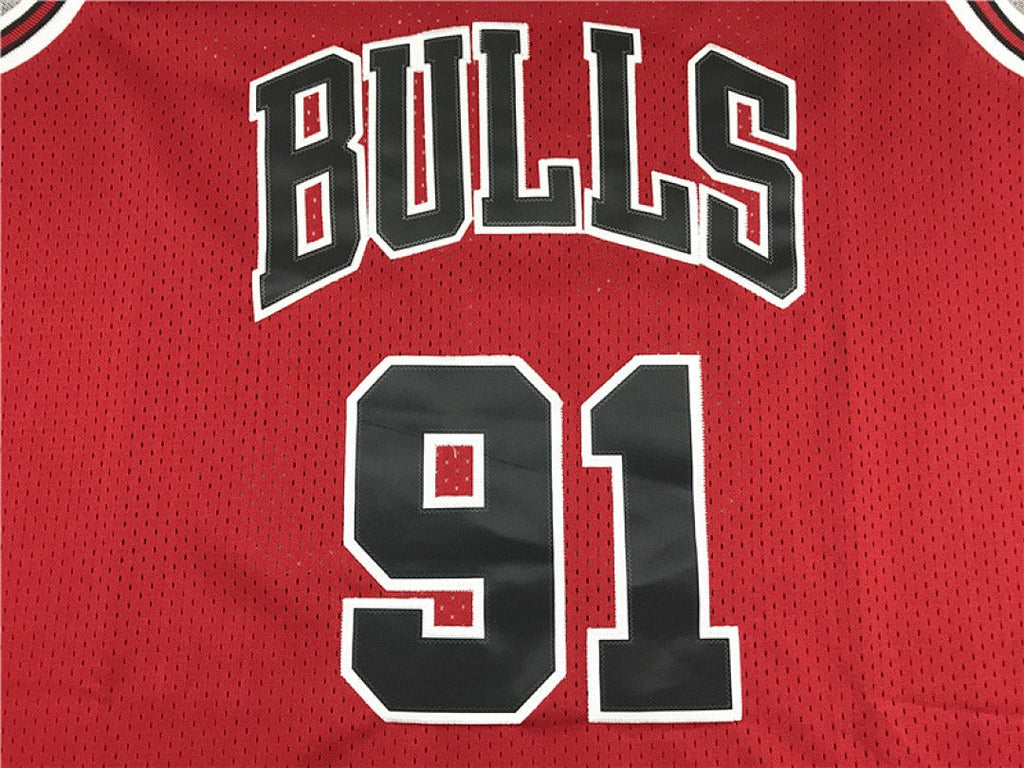 Chicago Rodman #91 NBA Retro Embroidered Jersey – Sizes S-XXXL