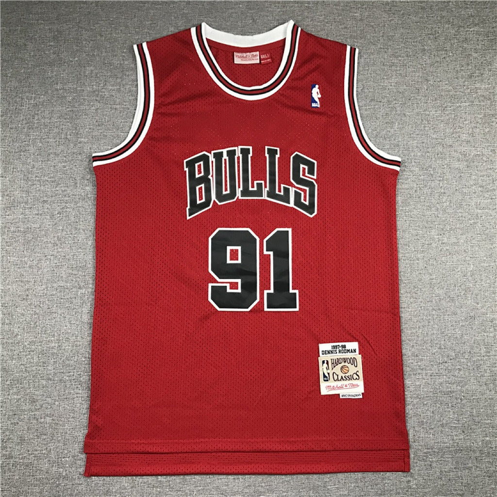 Chicago Rodman #91 NBA Retro Embroidered Jersey – Sizes S-XXXL